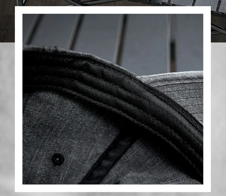Men's Blue Denim Baseball Cap Sports Wear — feature 12