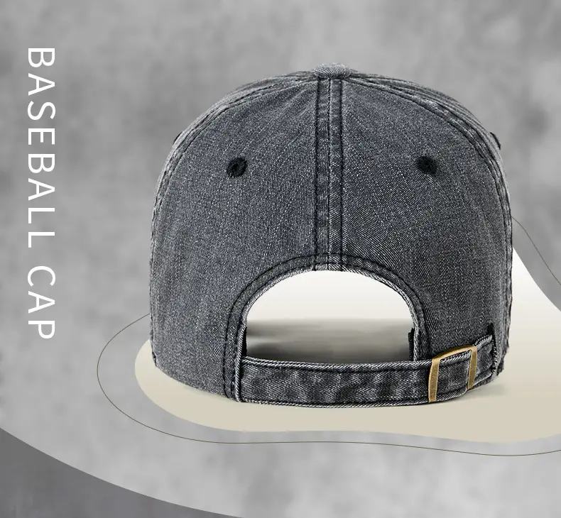Men's Blue Denim Baseball Cap Sports Wear — feature 16