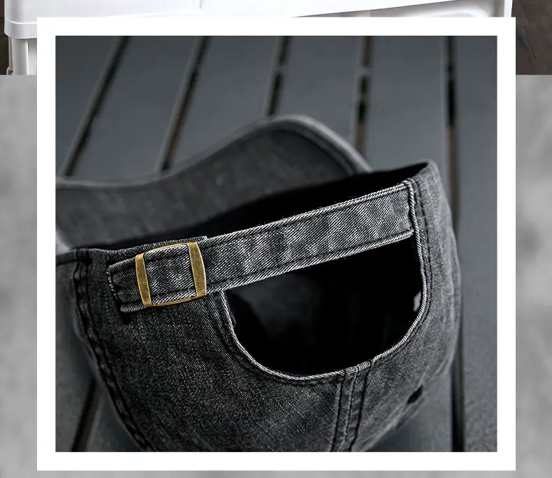 Men's Blue Denim Baseball Cap Sports Wear — feature 18