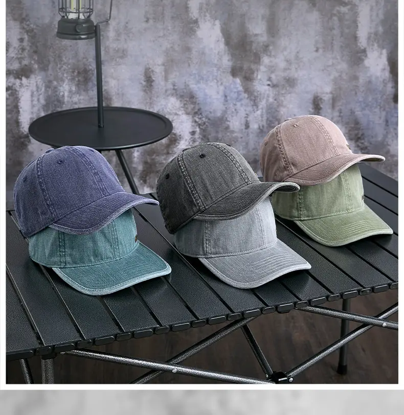 Men's Blue Denim Baseball Cap Sports Wear — feature 21