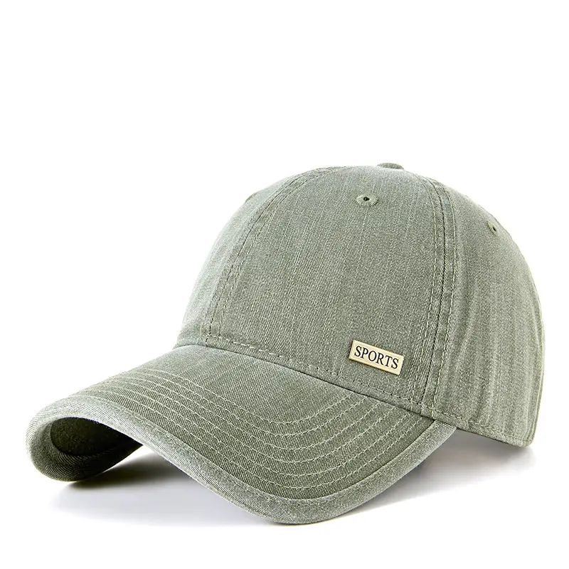 Men's Blue Denim Baseball Cap Sports Wear - Image 5
