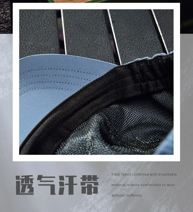 Blue Ripped Denim Washed Baseball Cap — feature 11