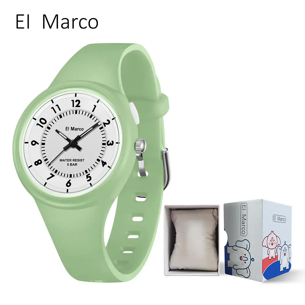 Little Elephant Marco's Orange Quartz Watch for Kids - Image 12