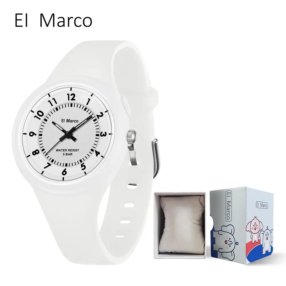 Little Elephant Marco's Orange Quartz Watch for Kids - Image 2