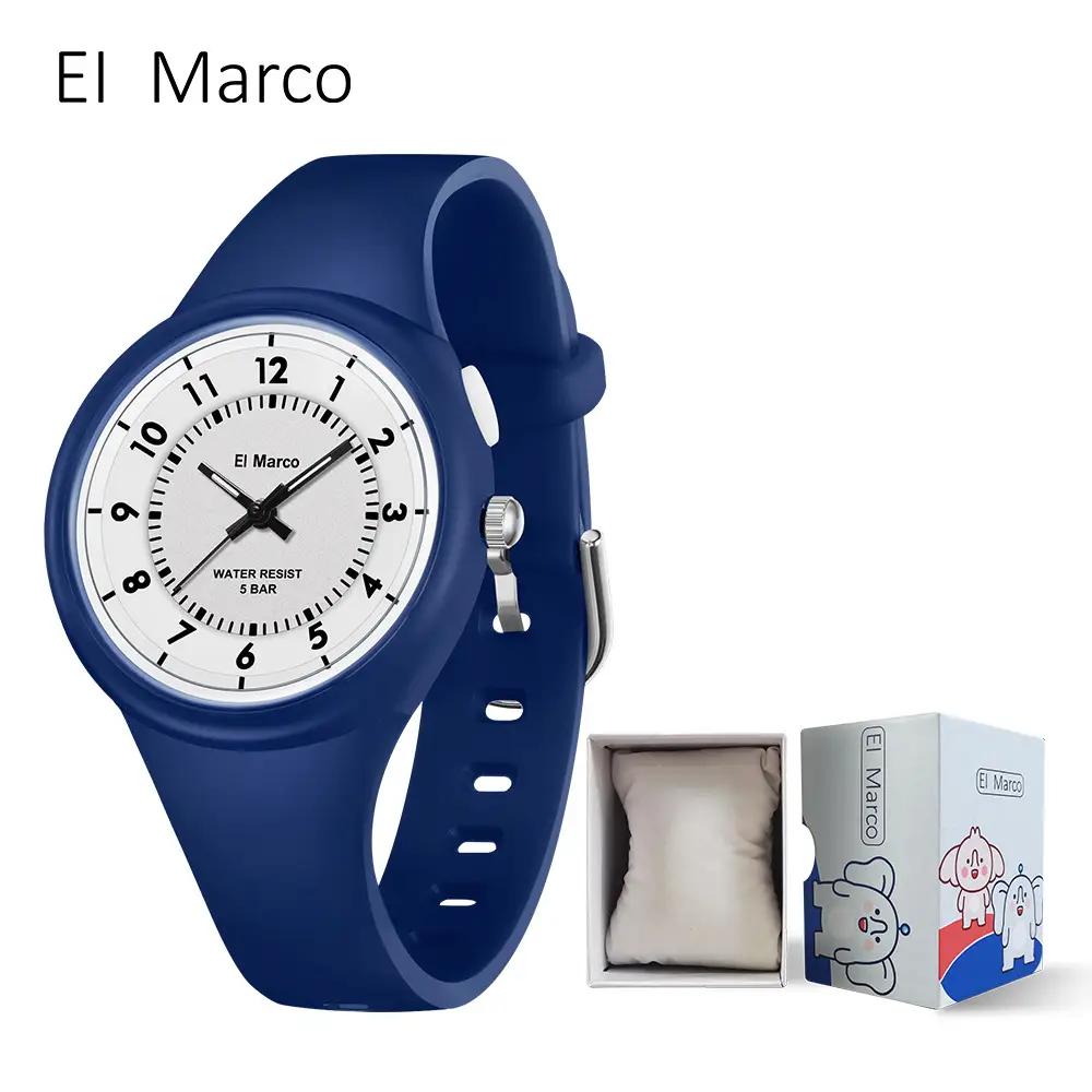 Little Elephant Marco's Orange Quartz Watch for Kids - Image 6