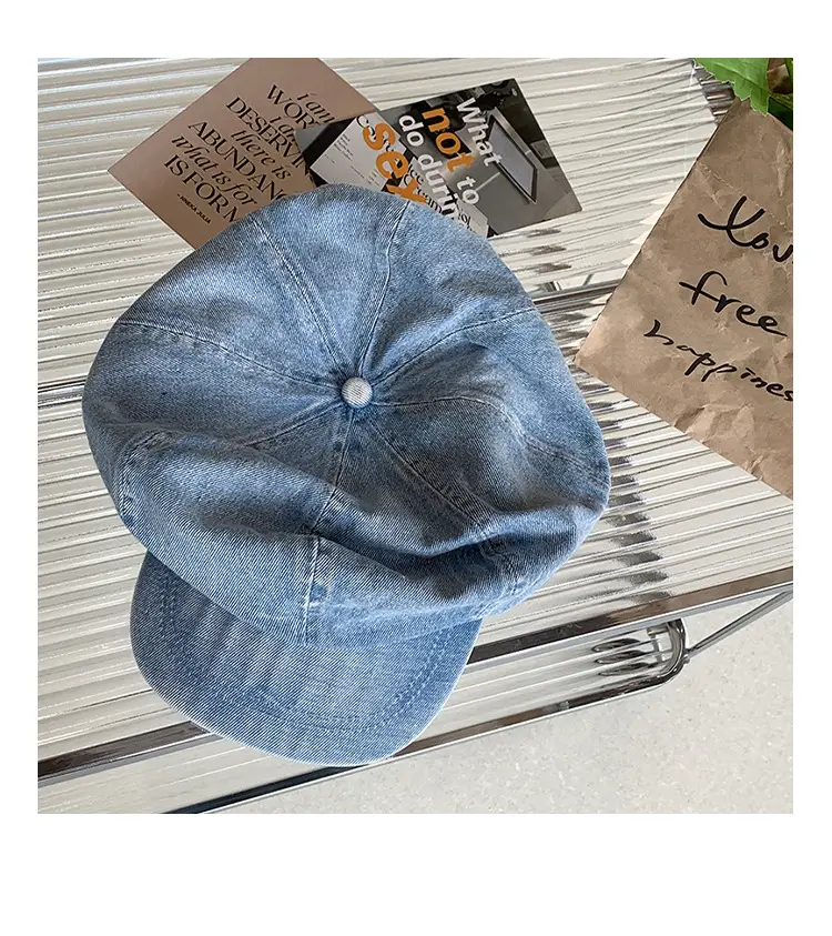 Women K-Style Cotton Cowboy Beret Hat — feature 14