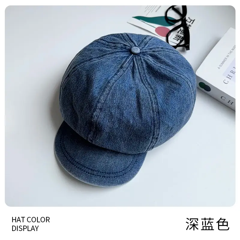 Women K-Style Cotton Cowboy Beret Hat