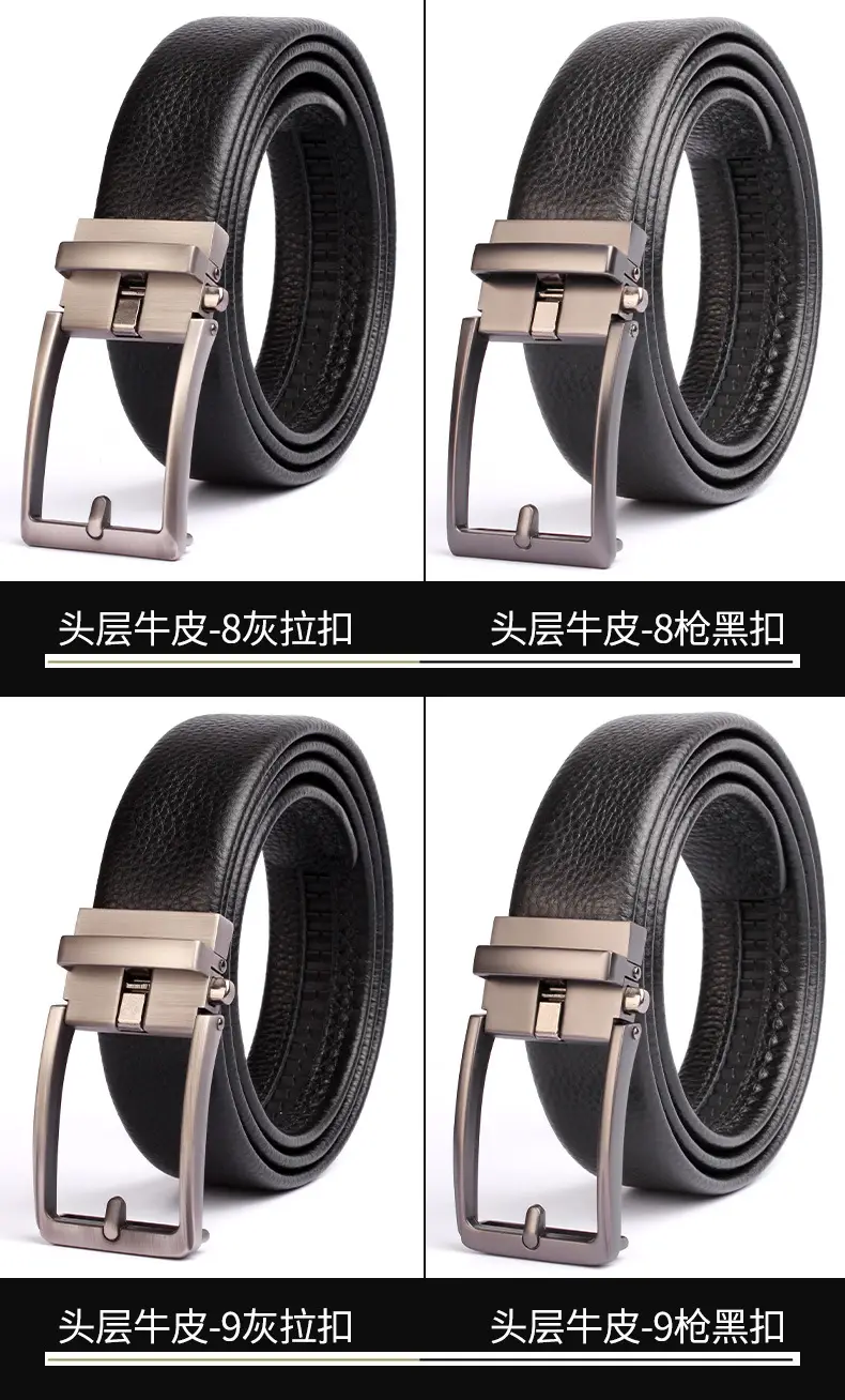 Men's Black Leather Crossbody Belt with Silver Buckle — feature 17