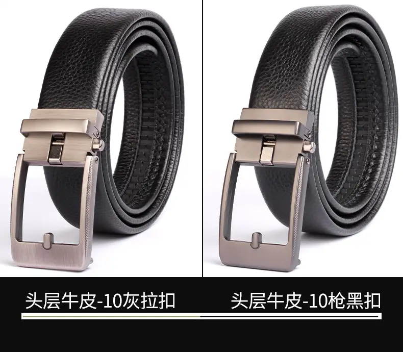 Men's Black Leather Crossbody Belt with Silver Buckle — feature 18