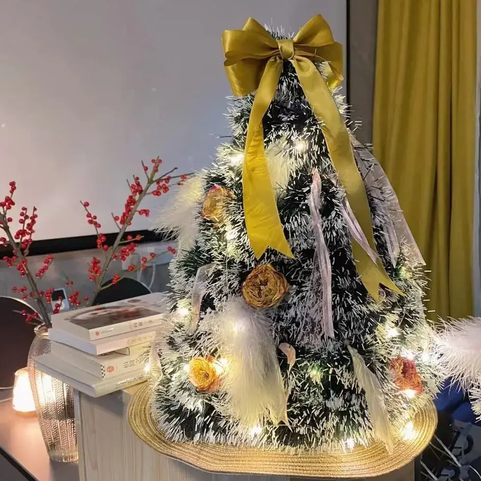 Christmas Tree Decor with Bow, Strips & Lights — feature 4