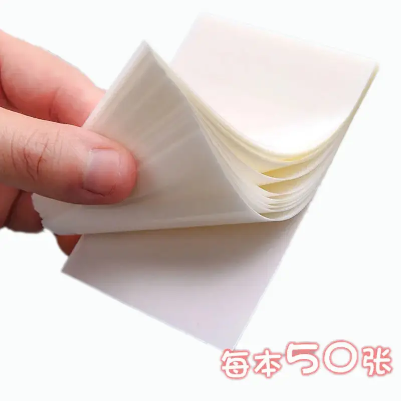 PET Transparent Sticky Notes Student Notes Note Paper Note Stickers Waterproof Perspective Non-covering ins Style Series Style