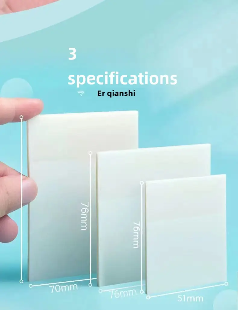 PET Transparent Sticky Notes Student Notes Note Paper Note Stickers Waterproof Perspective Non-covering ins Style Series Style