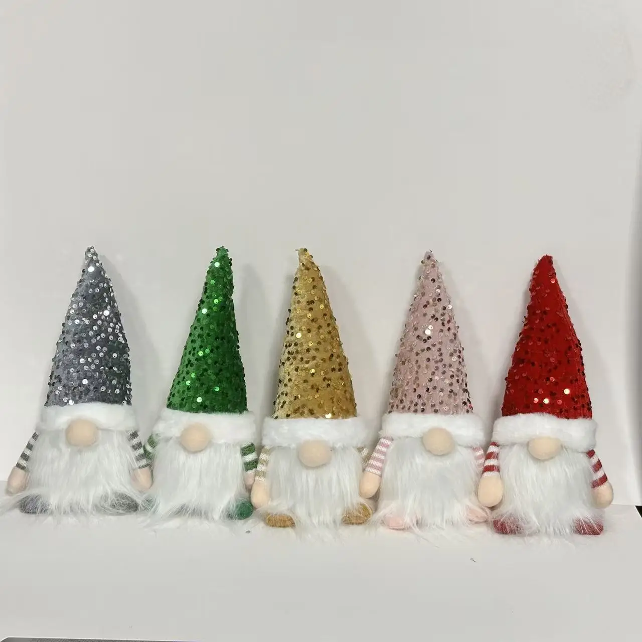 Red Christmas Gnome with High Lighted Top — feature 1