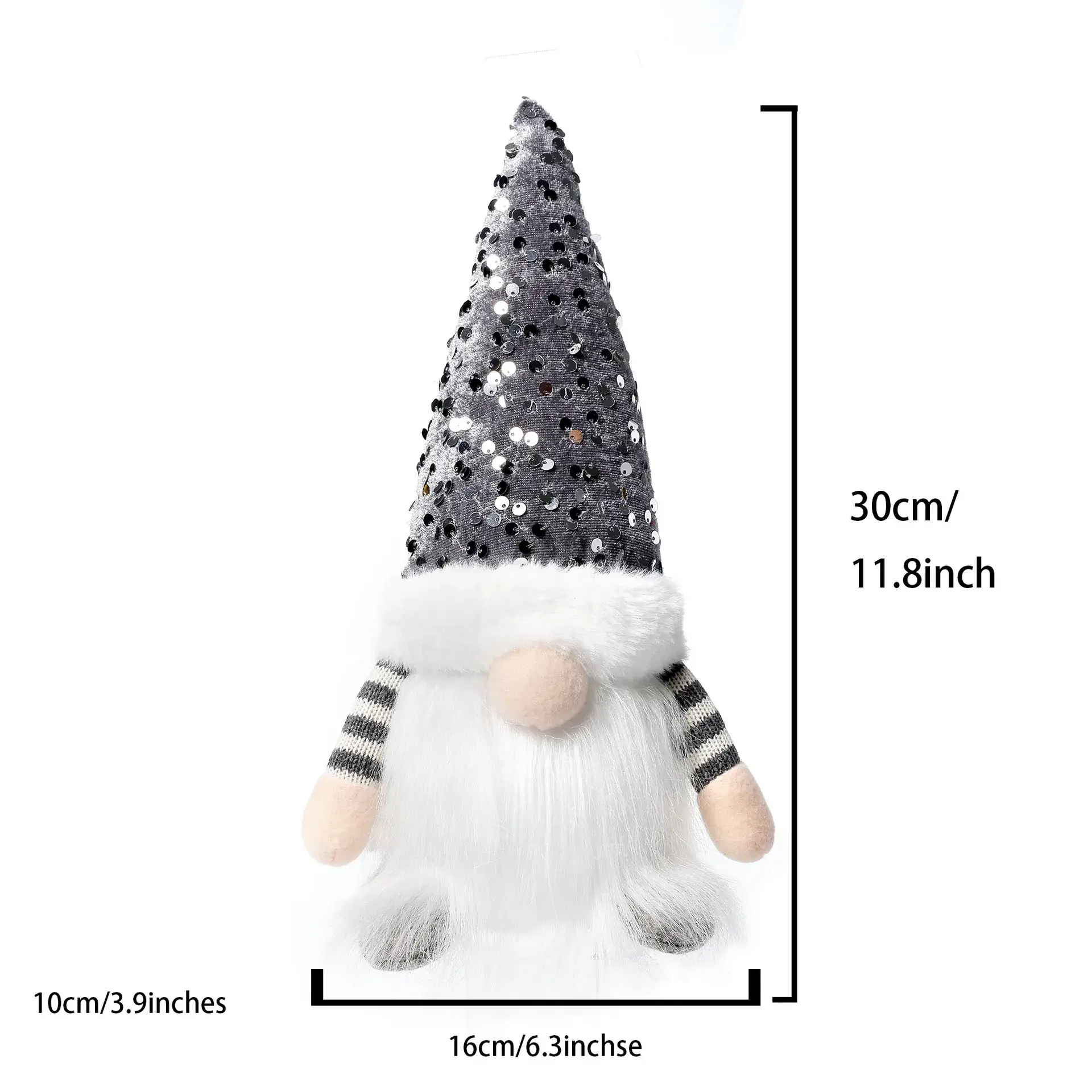 Red Christmas Gnome with High Lighted Top - Image 2