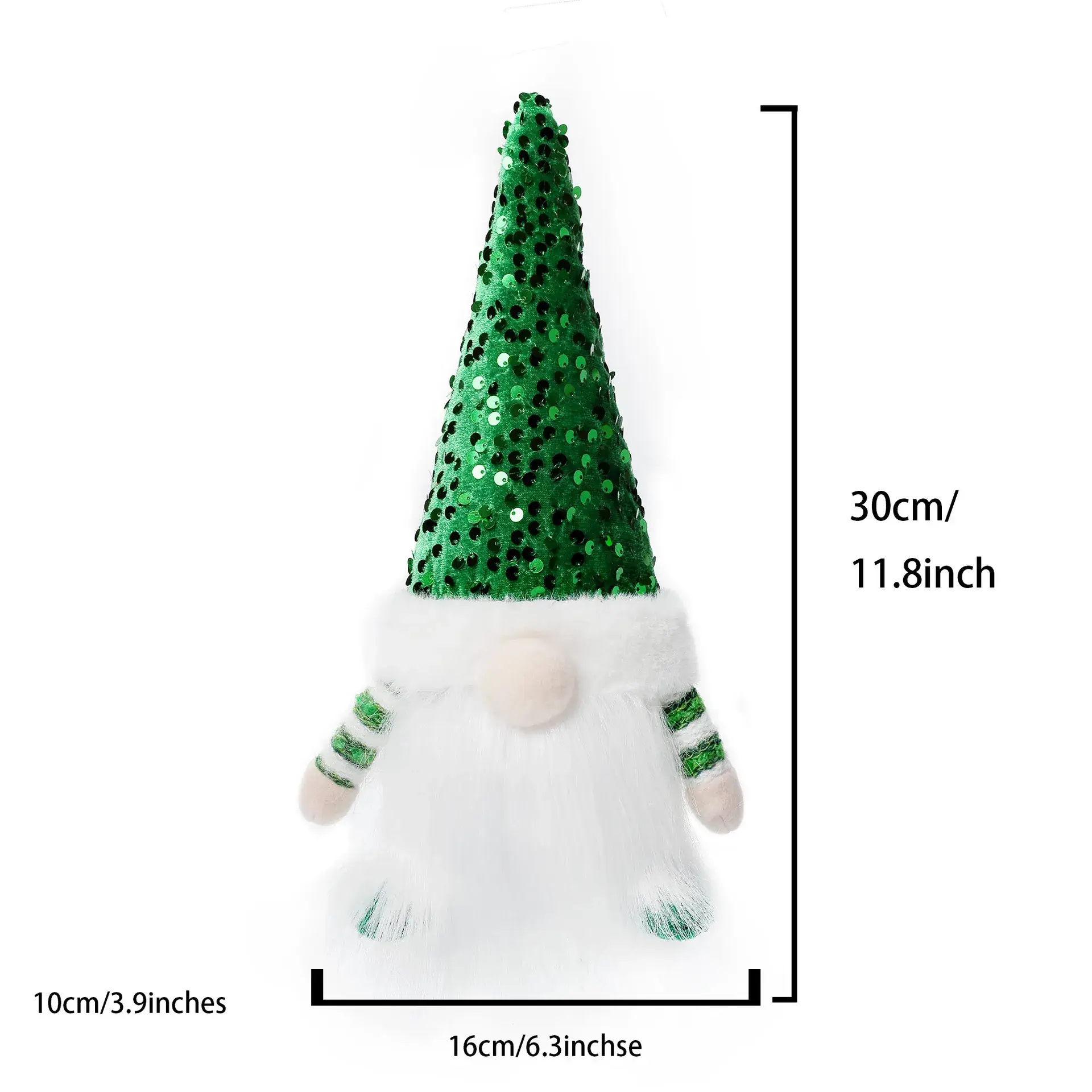 Red Christmas Gnome with High Lighted Top - Image 4