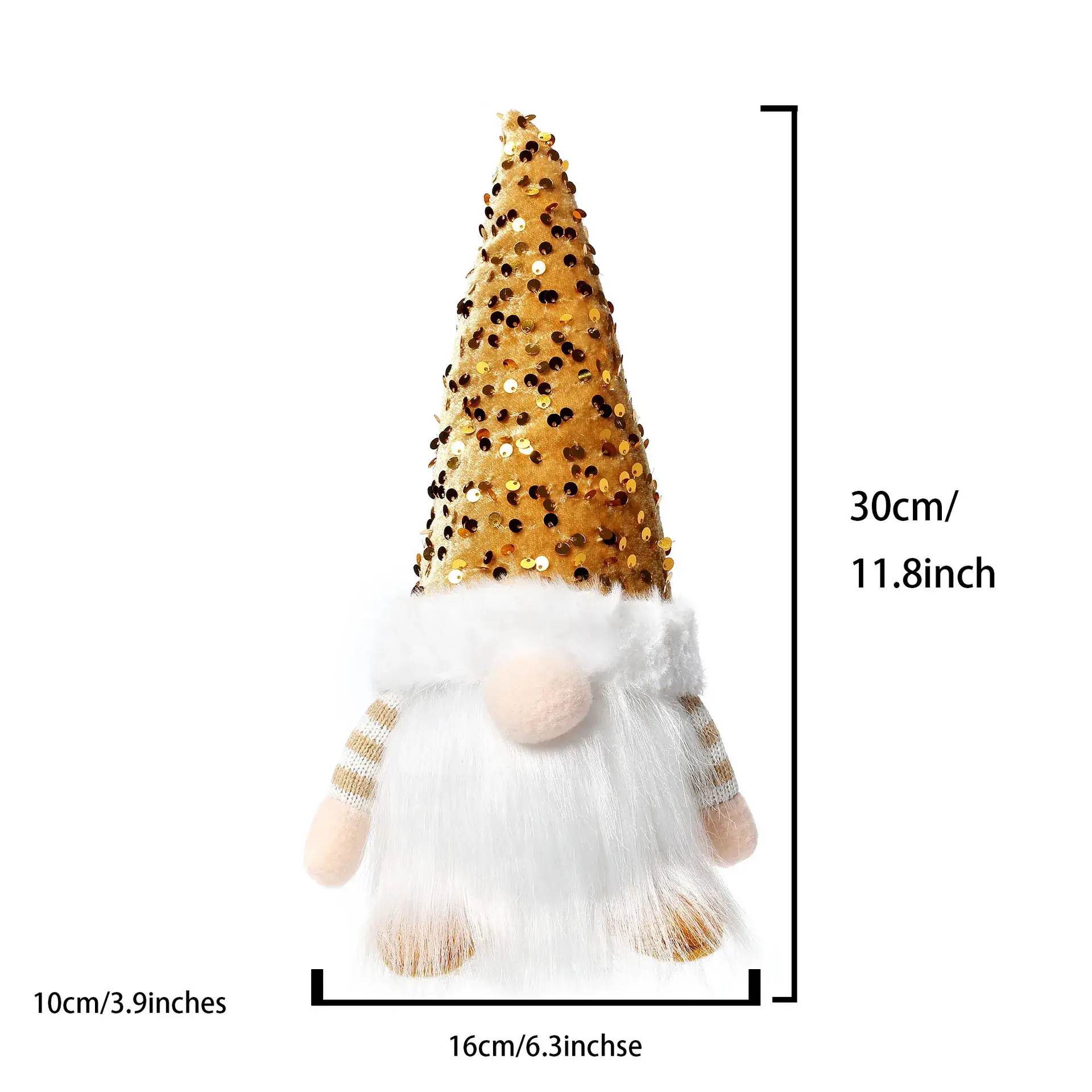 Red Christmas Gnome with High Lighted Top - Image 5