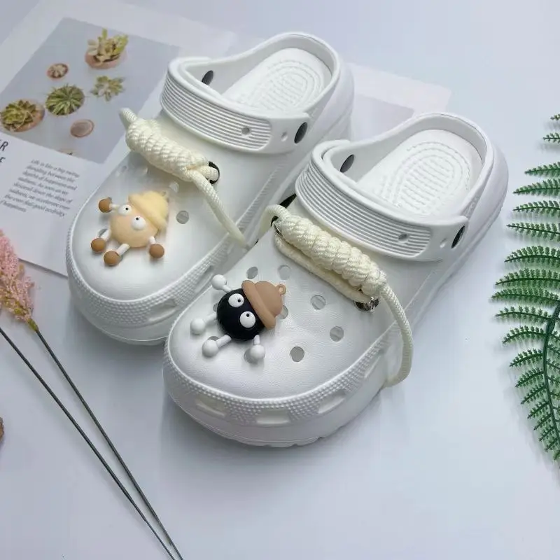 White Korean Style Slipper for Women