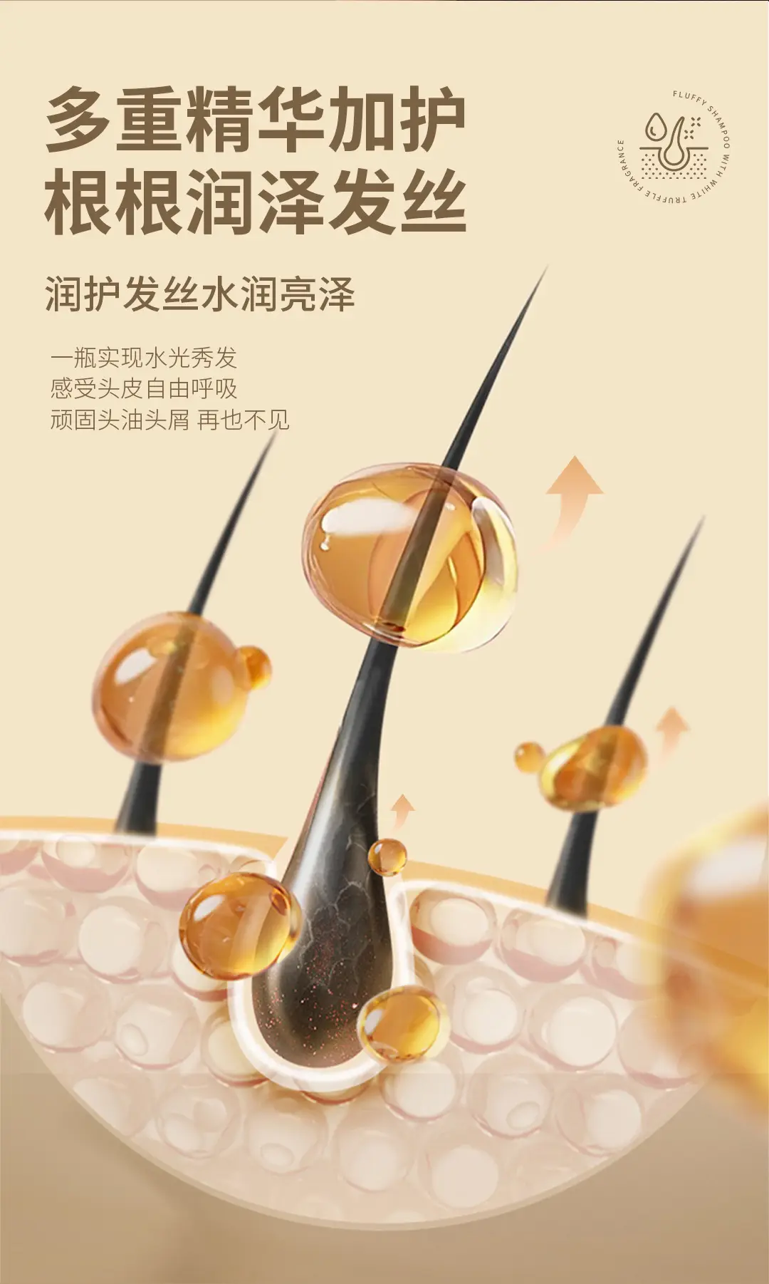 White truffle shampoo conditioner shower gel oil control fluffy deep cleaning water shampoo a batch — feature 5