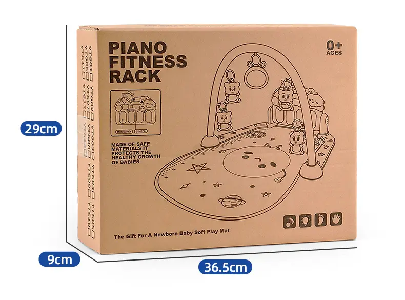 Newborn Baby Piano Gym Mat with Music Toys — feature 17