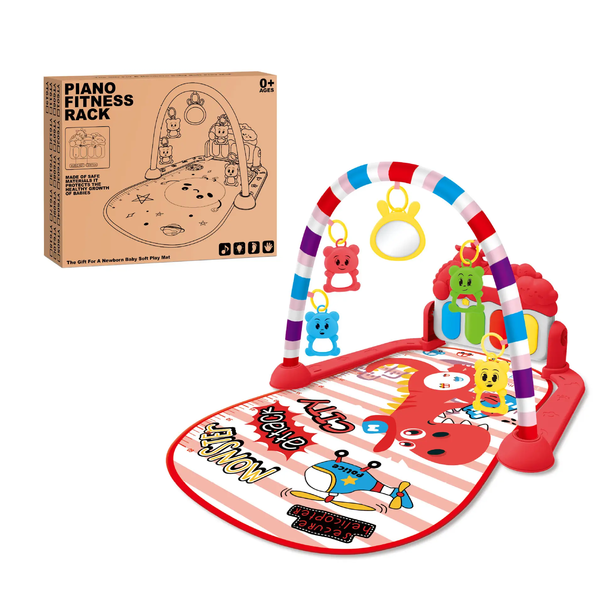 Newborn Baby Piano Gym Mat with Music Toys - Image 14