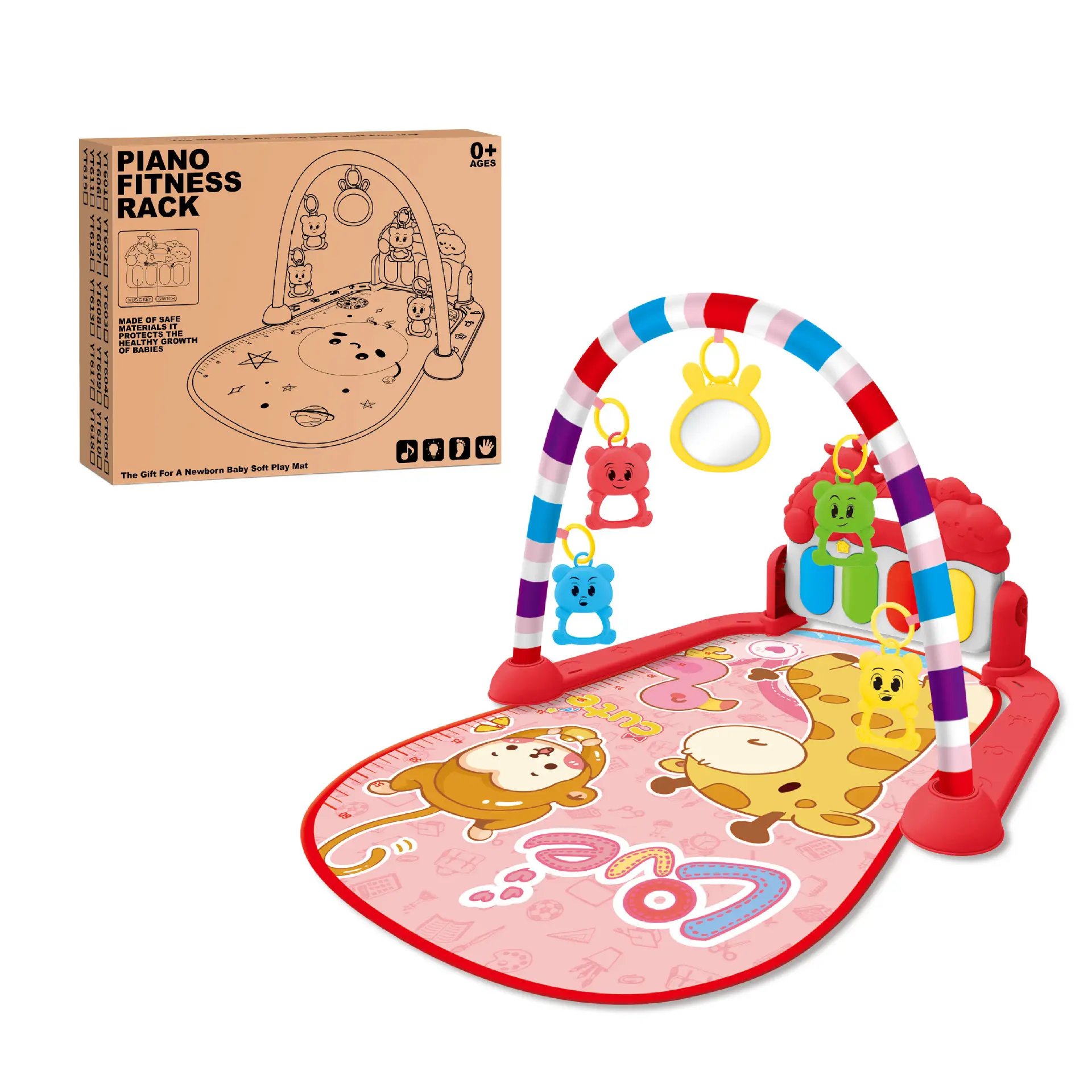Newborn Baby Piano Gym Mat with Music Toys - Image 15