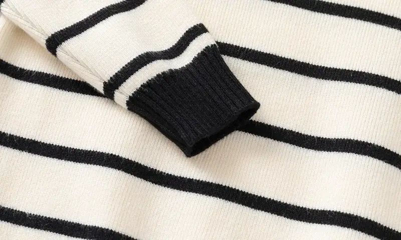 Kids Striped Sweater Set for Boys with Embroidered Lapels — feature 19
