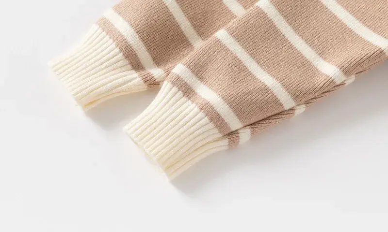Kids Striped Sweater Set for Boys with Embroidered Lapels — feature 27