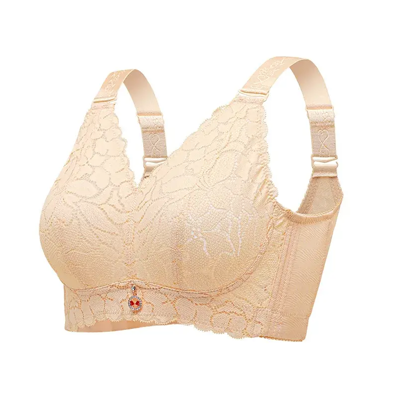 Women's Adjustable Underwear Large Chest Small Anti-Sagging Gathered Bra - Image 5