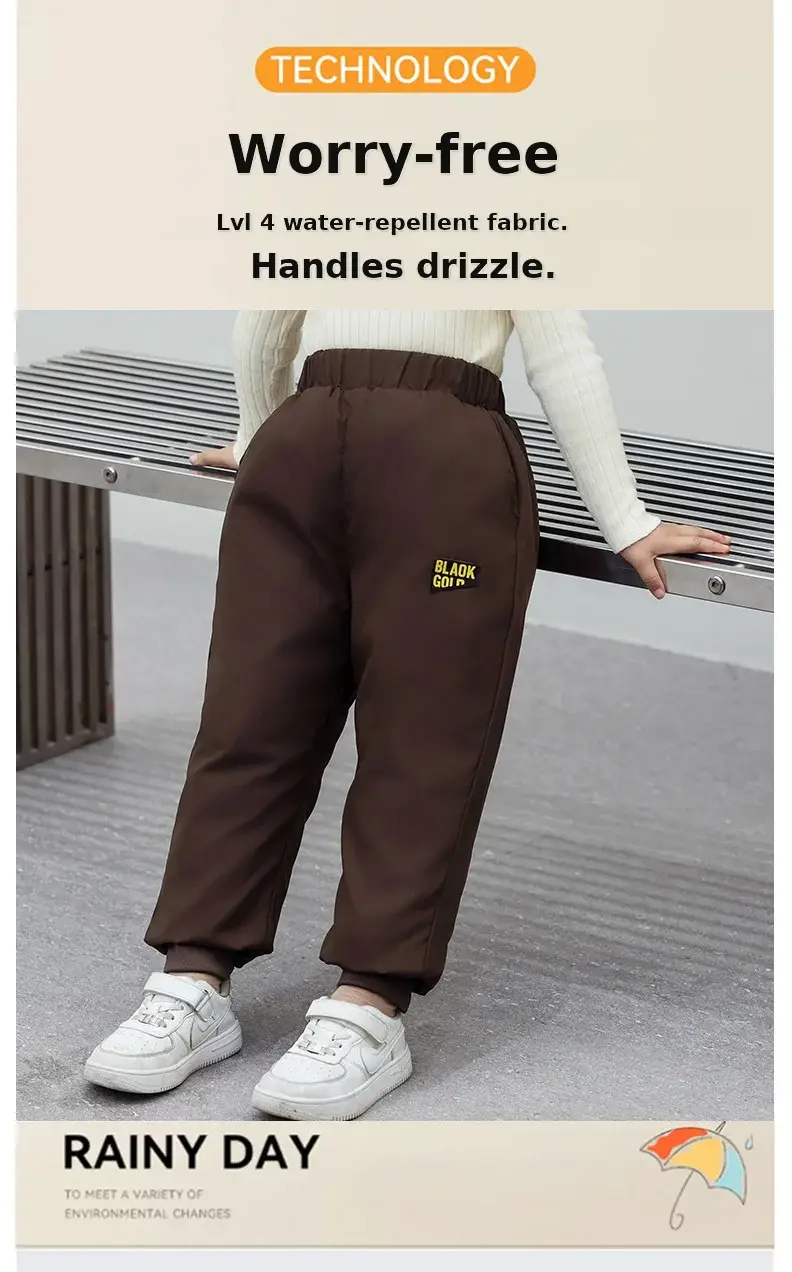 Children's Warm Down Pants for Boys & Girls Winter Outdoor Wear — feature 1