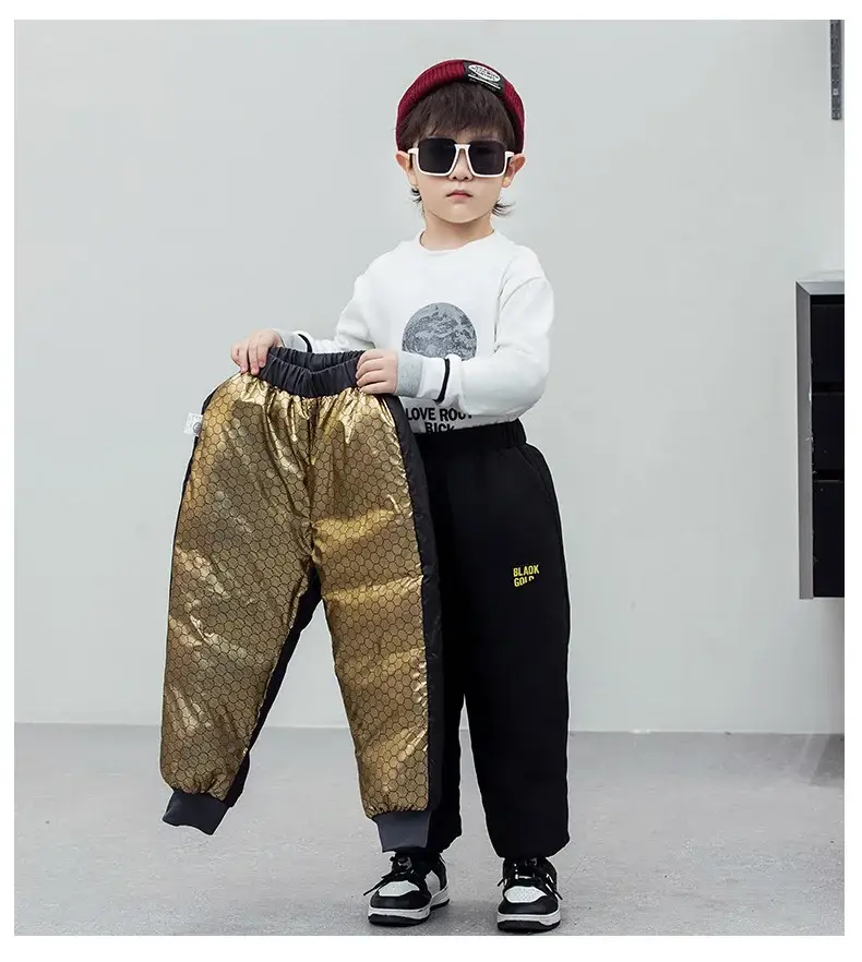 Children's Warm Down Pants for Boys & Girls Winter Outdoor Wear — feature 19