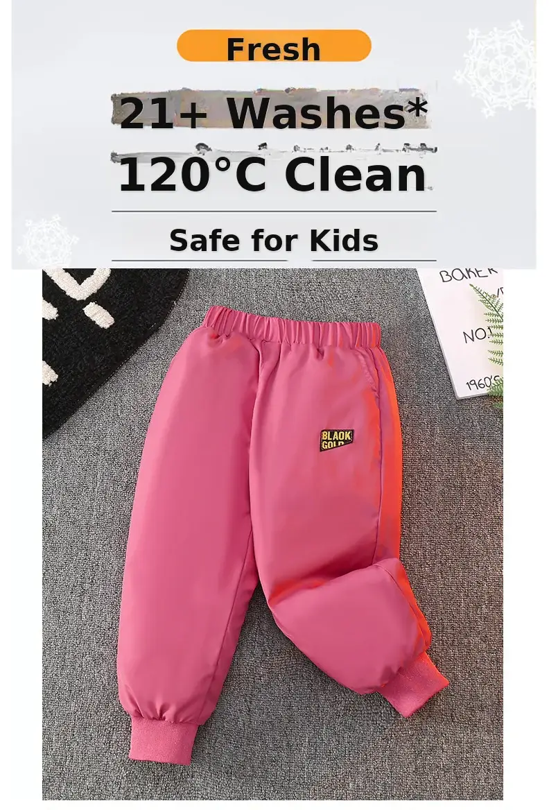 Children's Warm Down Pants for Boys & Girls Winter Outdoor Wear — feature 2
