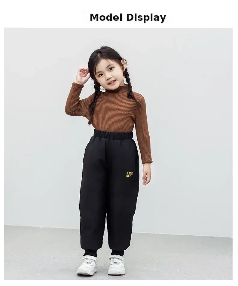 Children's Warm Down Pants for Boys & Girls Winter Outdoor Wear — feature 4