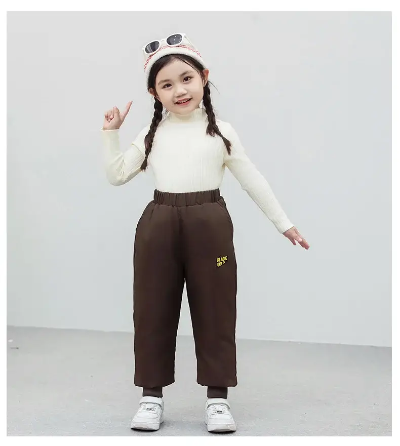 Children's Warm Down Pants for Boys & Girls Winter Outdoor Wear — feature 7