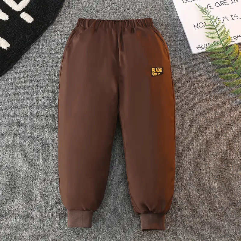 Children's Warm Down Pants for Boys & Girls Winter Outdoor Wear