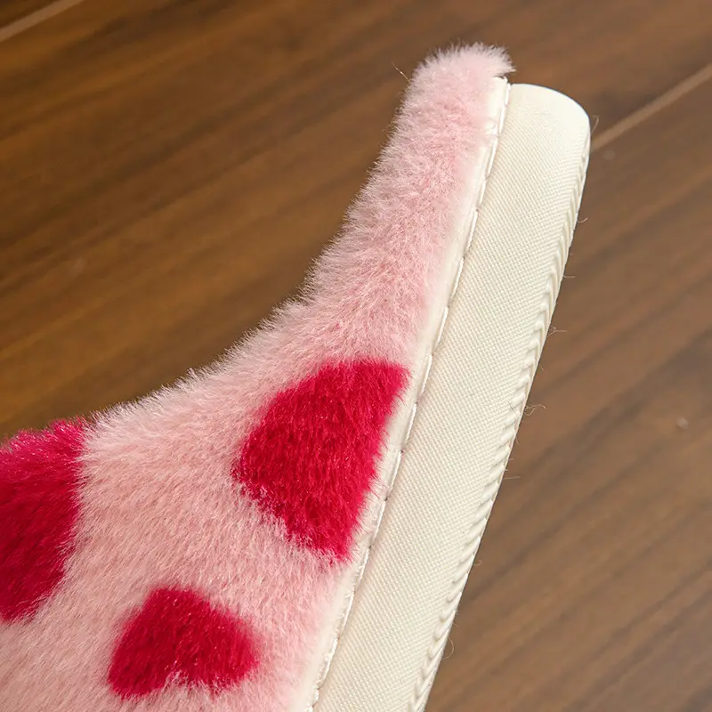 Factory direct supply cross-border love cotton slippers soft, comfortable and refreshing cute warm slippers wholesale — feature 11