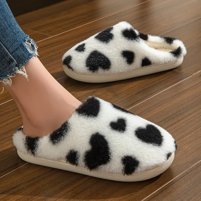Factory direct supply cross-border love cotton slippers soft, comfortable and refreshing cute warm slippers wholesale — feature 20