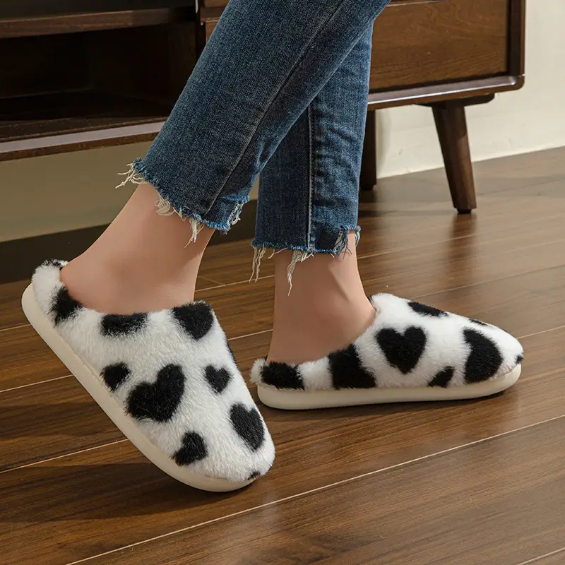 Factory direct supply cross-border love cotton slippers soft, comfortable and refreshing cute warm slippers wholesale — feature 23