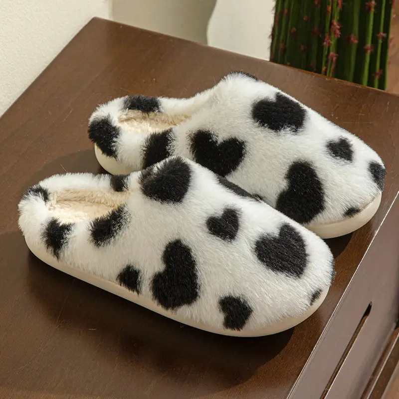 Factory direct supply cross-border love cotton slippers soft, comfortable and refreshing cute warm slippers wholesale — feature 7