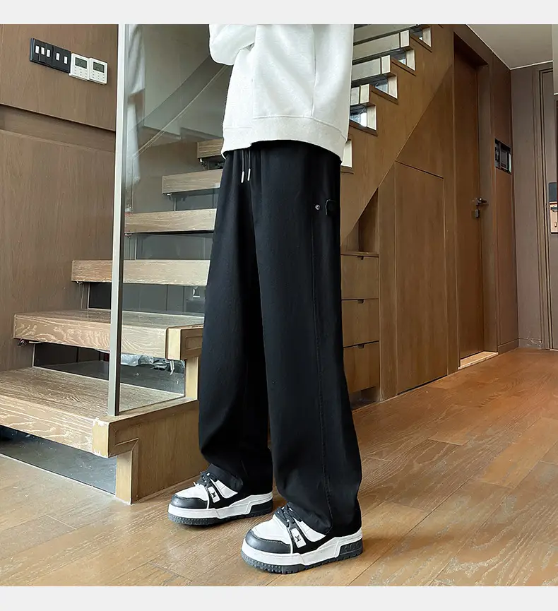 Hanlu Men's Pure Cotton Vintage Casual Pants Beige — feature 20