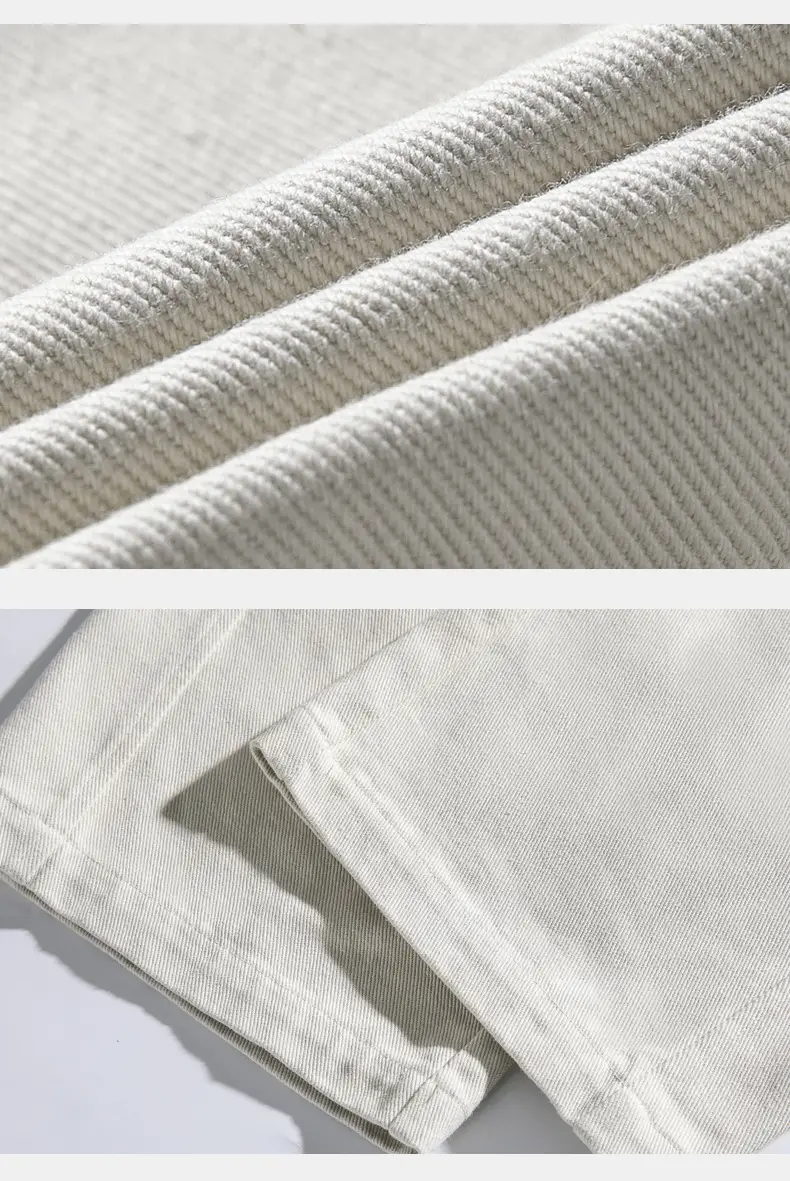 Hanlu Men's Pure Cotton Vintage Casual Pants Beige — feature 24