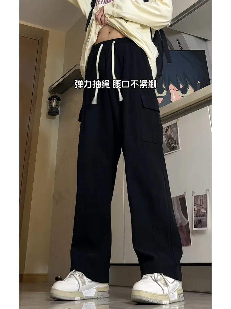 Hanlu Men's Brown Corduroy Cargo Pants Spring New - Image 4