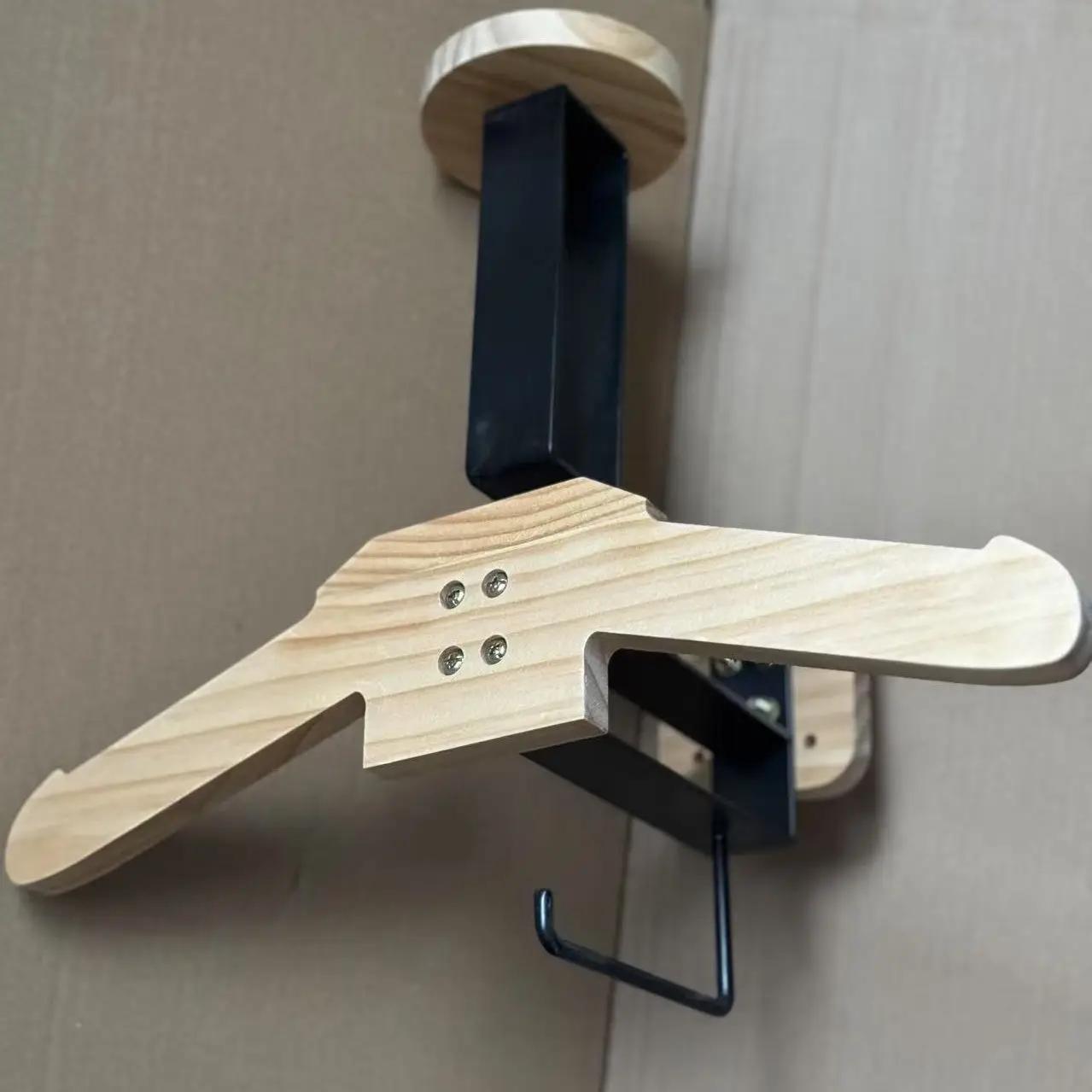 Wall-Mounted Tactical Helmet & Jacket Storage Rack - Image 2