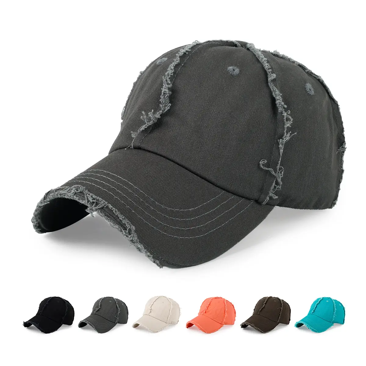 Women's Black Casual Sunscreen Hat Baseball Cap — feature 5