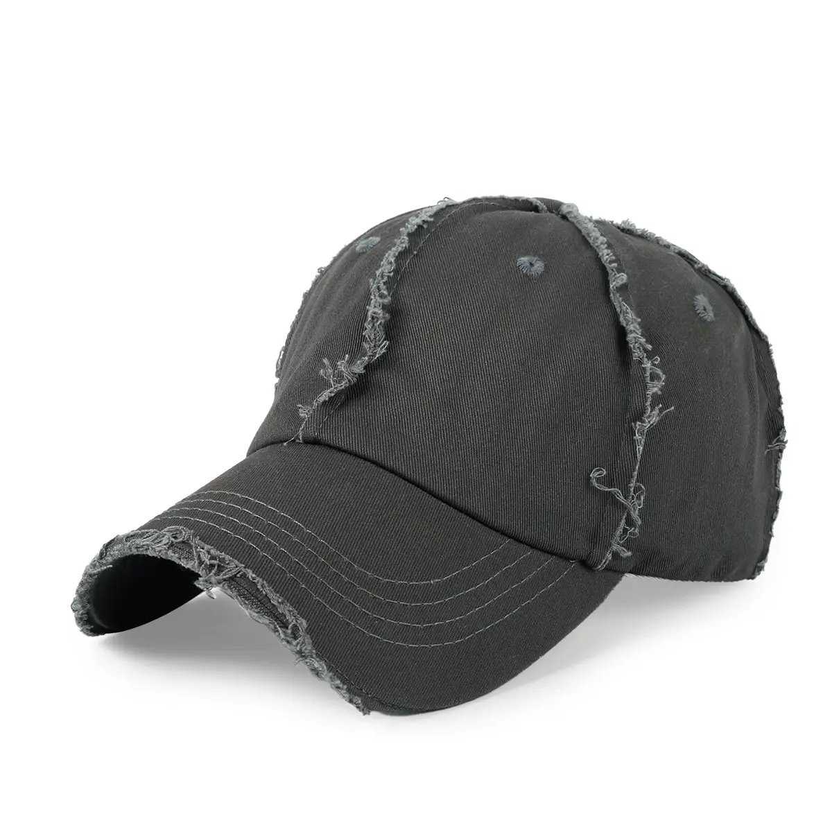 Women's Black Casual Sunscreen Hat Baseball Cap - Image 5