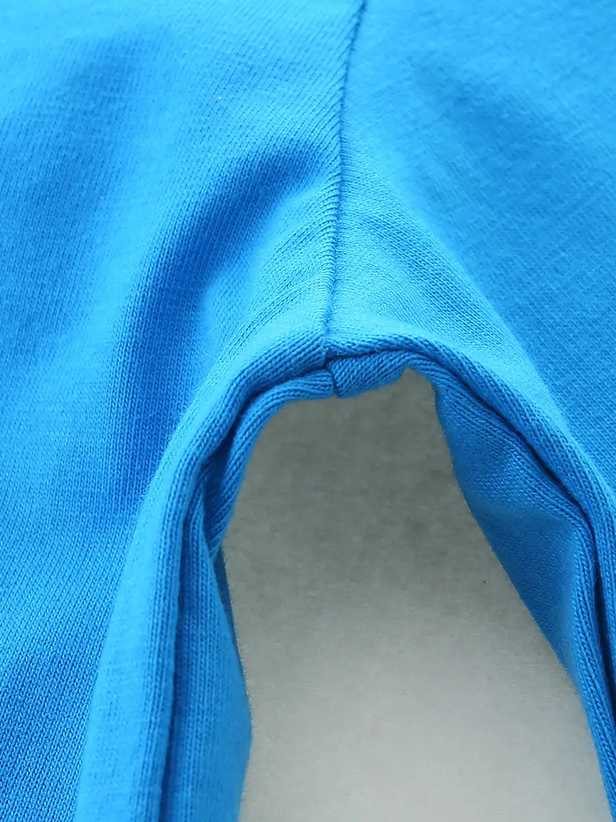 Blue Knitted Cotton Boys T-Shirt Round Neck Cartoon Print - Image 6