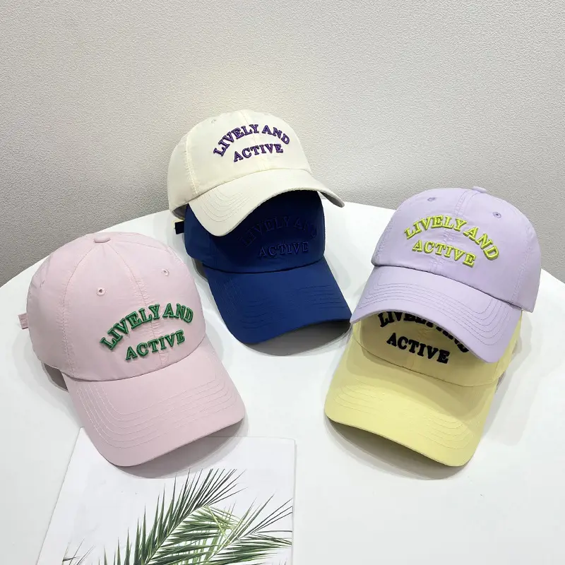 Korean Style Letter Cap Men Women Summer Durable Breathable