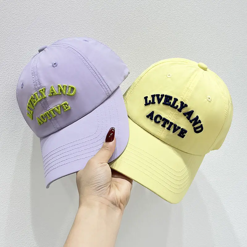 Korean Style Letter Cap Men Women Summer Durable Breathable