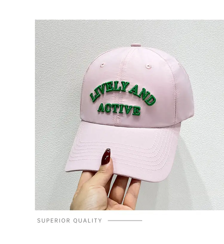 Korean Style Letter Cap Men Women Summer Durable Breathable — feature 9