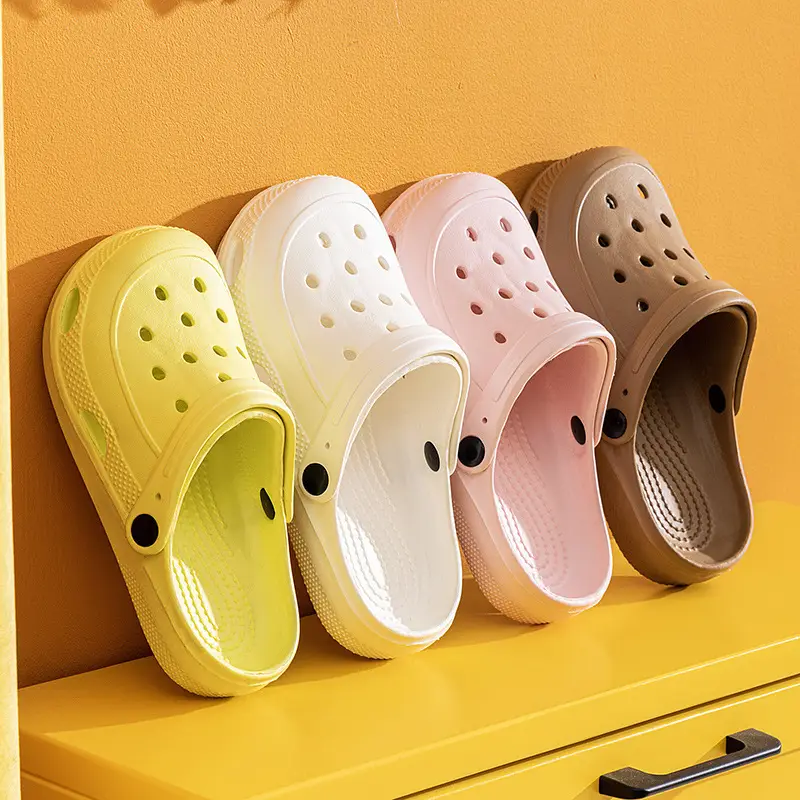 New Men Women Hole Shoes Summer Indoor Outdoor Couple Foam Lightweight Drifting Shoes - Image 10