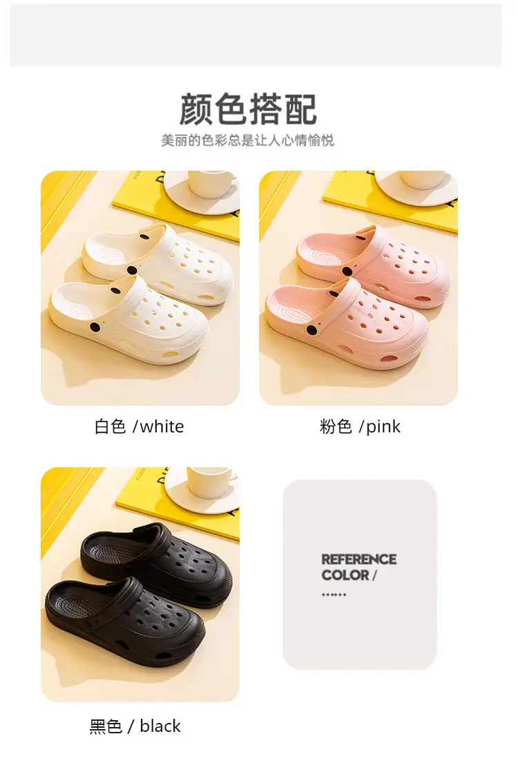 New Men Women Hole Shoes Summer Indoor Outdoor Couple Foam Lightweight Drifting Shoes — feature 22